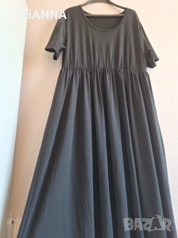 ДЪЛГА ЕЛЕГАНТНА РОКЛЯ ЛИКРА 3XL-4XL, снимка 6 - Рокли - 51637318
