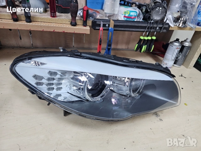 Десен фар за BMW 5 F10 ксенон незавиващ desen far бмв 5 ф10, снимка 5 - Части - 51884386