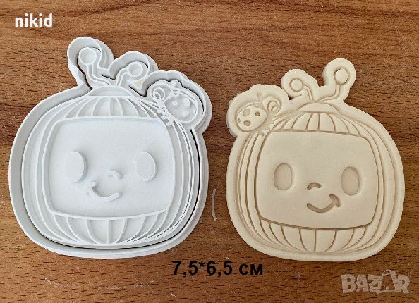 cocomelon КоКомелон Кокомелън Пластмасов резец форма за тесто бисквитки фондан торта