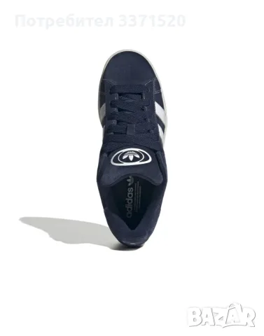 adidas Originals - Велурени маратонки Campus 00s, Ултрамарин синьо, Мръснобял, снимка 2 - Маратонки - 53025153