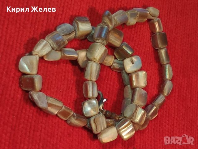 БЛЕСТЯЩО СКЪПОЦЕННО РЕТРО АРТ КОЛИЕ ГЕРДАНЧЕ от НАТУРАЛЕН КРАЛСКИ СЕДЕФ 34668