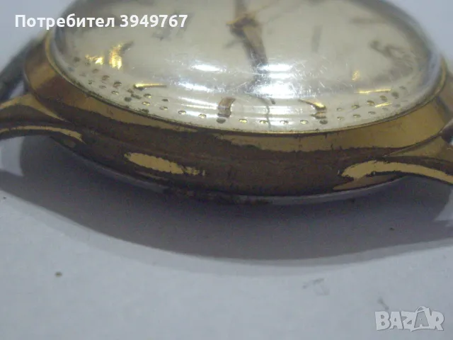 Стар позлатен мъжки часовник., снимка 6 - Мъжки - 49935386