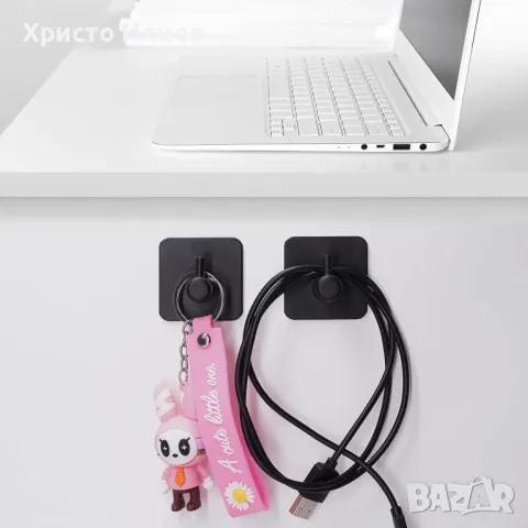 Закачалка Самозалепваща от неръждаема стомана За баня или кухня 6 броя, снимка 4 - Други стоки за дома - 48963214