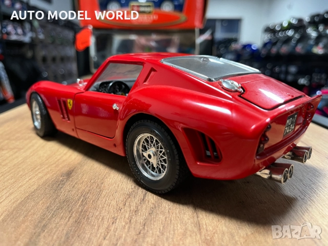 BBURAGO метална колекционерска количка модел FERARRI 250 GTO 1962г., снимка 3 - Колекции - 52795302