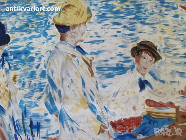 Винтич  Дамски Копринен Шал CODELLO-AUGUSTE RENOIR, снимка 7 - Антикварни и старинни предмети - 31770124