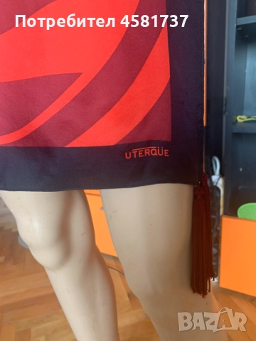 Копринен шал Uterqüe, снимка 10 - Шалове - 51742134