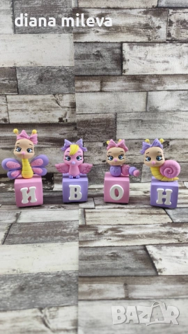 Кубчета с декорация Буболечета с името на вашето дете!!!!