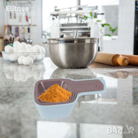 Комплект мерителни чашки, кафяви, сини, снимка 4 - Други - 52853503