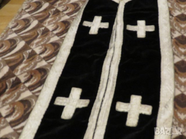 Старинен православен епитрахил за ръкополагане на свещенник от архиерей, богослужение църква, снимка 5 - Антикварни и старинни предмети - 31101756