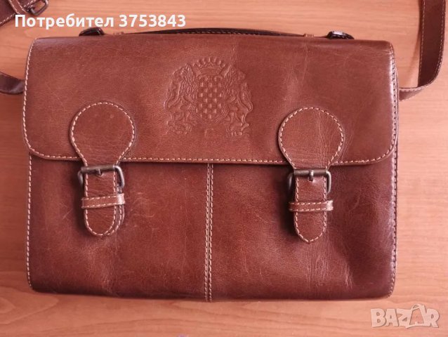 Винтиж италианска чанта - тип пощальонска, снимка 2 - Чанти - 49578063