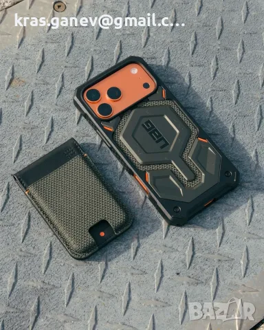 Кейс UAG Monarch Pro Kevlar за Apple iPhone 17 Pro Max – Element Green, снимка 3 - Калъфи, кейсове - 56006634