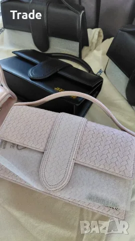Оригинална кожена чанта Jacquemus Le Grand Bambino , снимка 9 - Чанти - 55929759