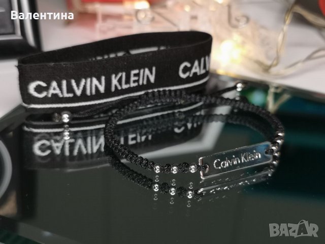 Calvin Klein дамска/мъжка гривна с мъниста от стомана, снимка 1 - Гривни - 38858258