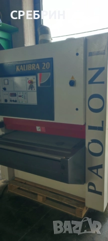 По заявка като нов калибровачен шлайф на 1100 с един вал и пета за фурнир,