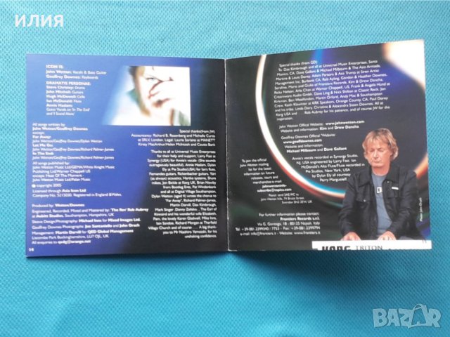 Wetton - Downes – 2005 - Icon (Pop Rock), снимка 3 - CD дискове - 42907025