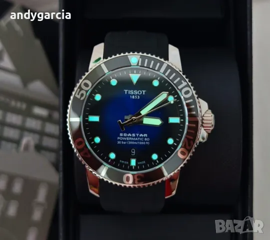  TISSOT SEASTAR POWERMATIC 80 T120.407.37.051.00 механичен часовник като нов пълен комплект, снимка 4 - Мъжки - 46779713