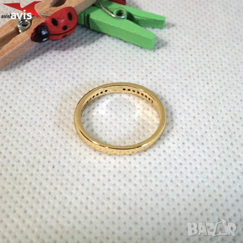Пръстен с 14К златно покритие 224891, снимка 2 - Пръстени - 54324546
