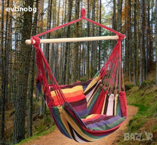 Удобен и здрав хамак с въжета – релакс на открито или на терасата