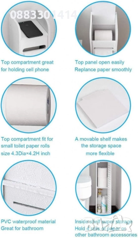 Водоустойчив шкаф за баня, тоалетна, антре , снимка 6 - Шкафове - 52029967