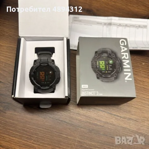 Перфектен ,Garmin Instinct 3 50mm amoled, гаранция , снимка 2 - Смарт часовници - 55767503