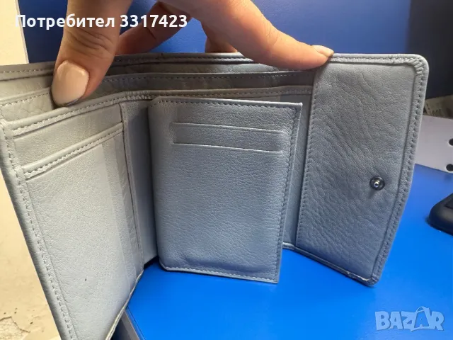 Дамско портмоне от естествена кожа , снимка 5 - Портфейли, портмонета - 50287537