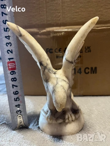 мраморна статоетка орел, снимка 5 - Антикварни и старинни предмети - 51205815