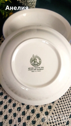 Френски винтидж чинии , снимка 4 - Чинии - 53025121