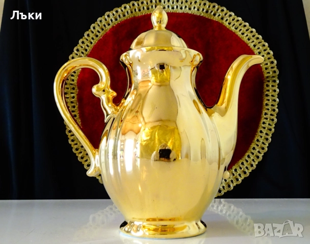 Кана баварски порцелан,злато,картина на Антоан Вато. , снимка 2 - Антикварни и старинни предмети - 51781637