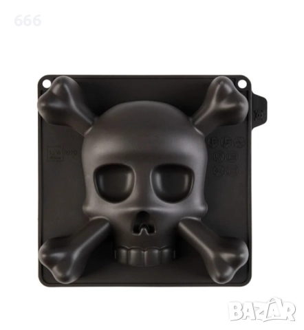 Силиконови форми Livarno, 2 бр., тиква и череп, за мъфини, забавни, снимка 4 - Други стоки за дома - 52875964