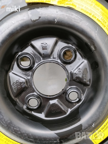 Резервна гума (тип патерица) 14 цола 4×100 ЕТ45 ц.о.57, снимка 3 - Гуми и джанти - 52580664