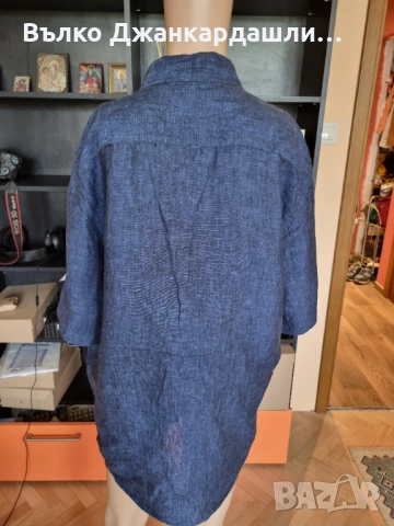 Мъжка ленена риза Jean Paul, размер L, снимка 5 - Ризи - 53151108