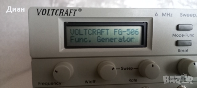 Функционален генератор Voltcraft FG-506, снимка 6 - Друга електроника - 52897789