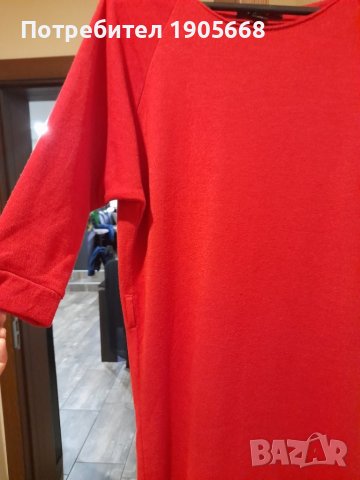 Червена дамска рокля, снимка 6 - Рокли - 37660194