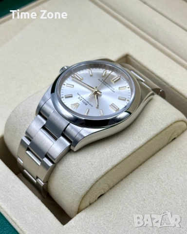 Rolex Oyster Perpetual 36mm Steel Silver Dial Automatic Дамски Различни Цветове, снимка 3 - Дамски - 54043698