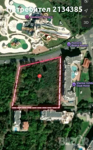 ПОМОРИЕ ПАРЦЕЛ -ТОП -локация до аквапарк 