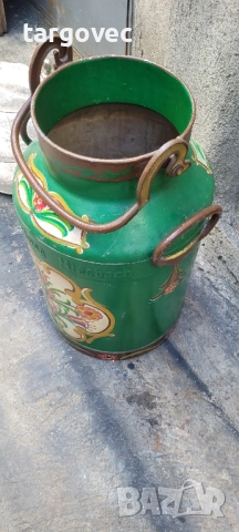 красив голям немски рисуван планински гюм за мляко, снимка 3 - Антикварни и старинни предмети - 51531599