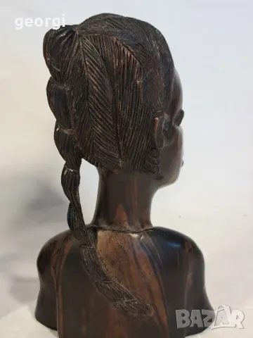 африкански статуетки дърворезба абанос  20/3, снимка 6 - Статуетки - 47795373