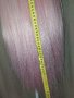 80 см. Дълга права перука в светло розово , снимка 7