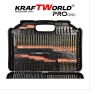 Комплект битове и свредла kraftworld – 246 части в куфар | HSS + дърво + зидария, снимка 4