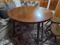 Кръгла маса с 5 стола, снимка 3