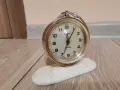 Стар рядък будилник Слава глобус, снимка 3
