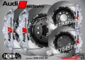 AUDI Exclusive надписи за капаци на спирачни апарати, снимка 3