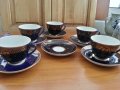 Руски сервиз чаши за чай кобалт лфз, снимка 1 - Чаши - 37056294