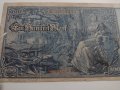 Райх банкнота - Германия - 100 марки / 1910 година рядка Имперска банкнота с червен печат- 17948, снимка 8
