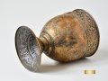 Декоративна кашпа - бокал / Метална кашпа за цветя с орнаменти, снимка 6