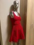 Дамска разкроена червен рокля !, снимка 4