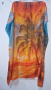 Туника-рокля за плажа в модерни цветни принтове и в свободна права кройка, универсален размер, снимка 3