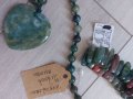 Бижута от естествени камъни индийски мъхов ахат , снимка 2