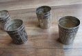 Стар комплект сребърни чашки , снимка 5