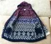 Isabel Marant H&M унисекс жилетка / плетено палто с качулка алпака, снимка 2